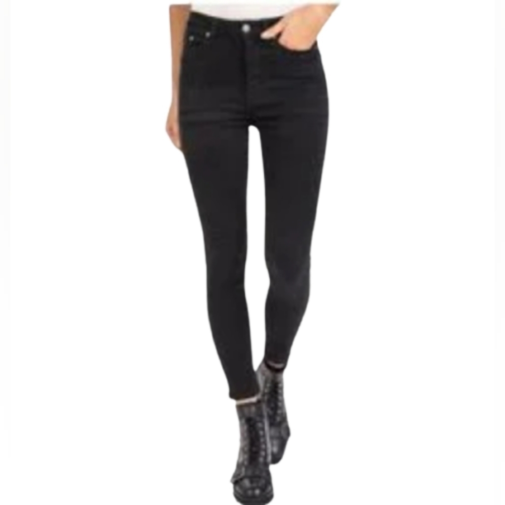𝅺The Kooples Black Short Fit Skinny Jeans Women's Size 25
